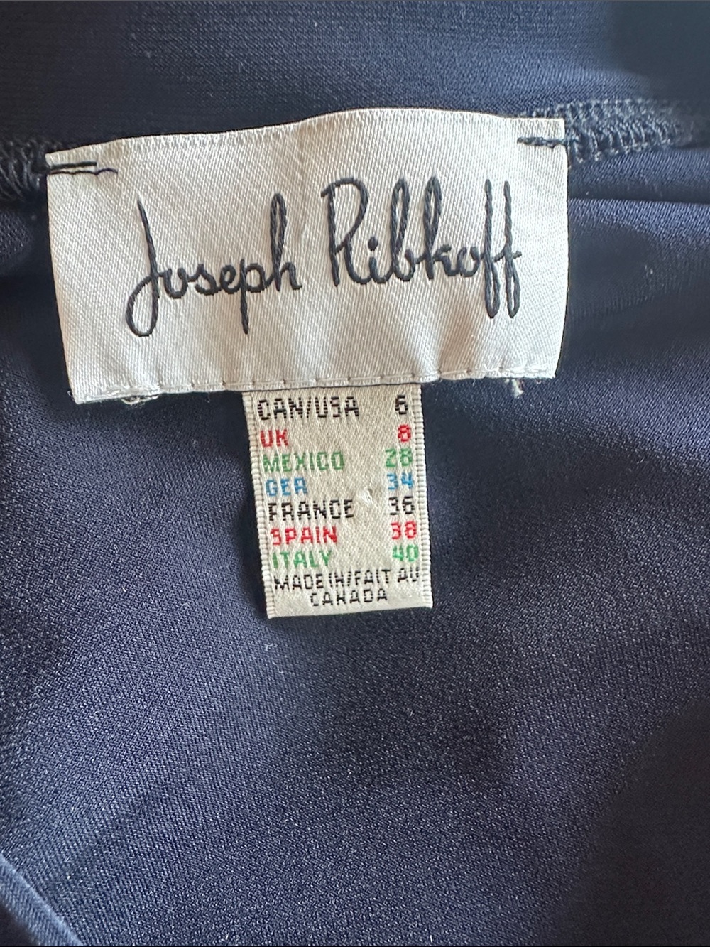 Navy blue Joseph ribkoff dress - Picture 5 of 6